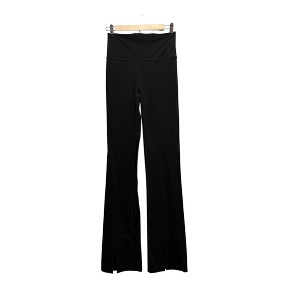 Athleta Pants - Athleta Black Front Slit Flare Pants size Small EUC